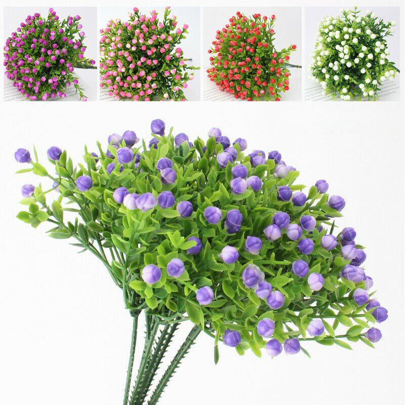 Artificial Plants Plastics Flowers Garden Porch Window Decor Inoutdoor