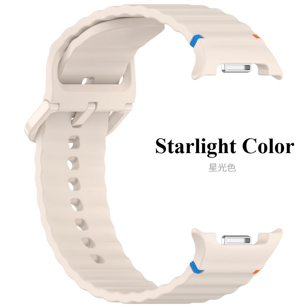 Silicone Band for Samsung Galaxy Watch 8 Classic 46mm Strap Accessories Smartwatch Rubber Bracelet for Samsung Galaxy Watch 8 44mm 40mm Strap