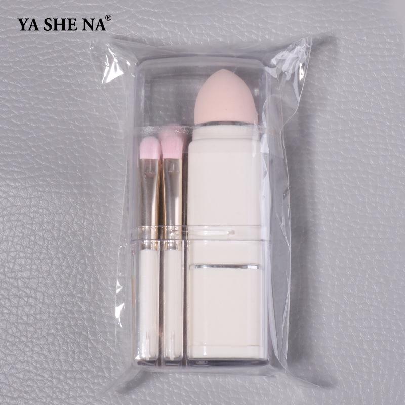 

Мини-кисть для макияжа Yasna 8-в-1, выдвижная, для пудры, румян и проработки деталей глаз