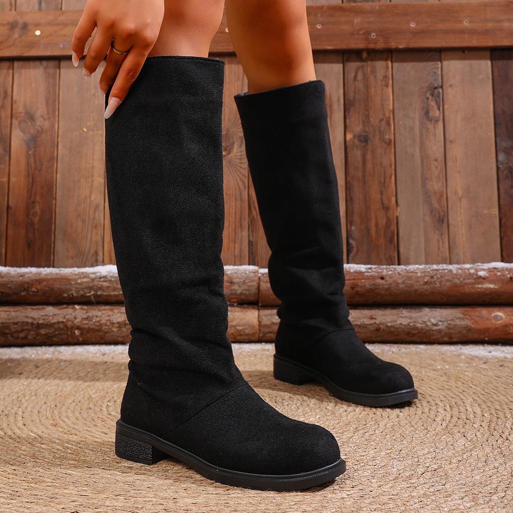 Plus Size Shoes for Women 35-43 Autumn Winter Wome Platform Round Toe Warm Comfortable Non-slip  Knee-high Women Boots 2026