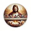 Vintage Round Iron Wall Art Jesus Apostles Religious Decor Church Home Living Room