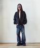 Thevinylhouse Dyed Hoodie Zip-Up Charcoal