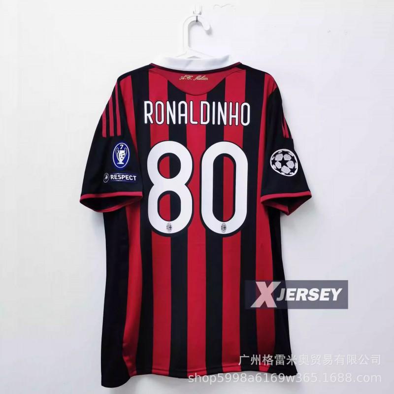 Klasické Retro Fotbalové Dresy Evropské Top Ligy Barcelona 2006 AC Milán 09/10 Inter Fotbalové Tréninkové Dresy