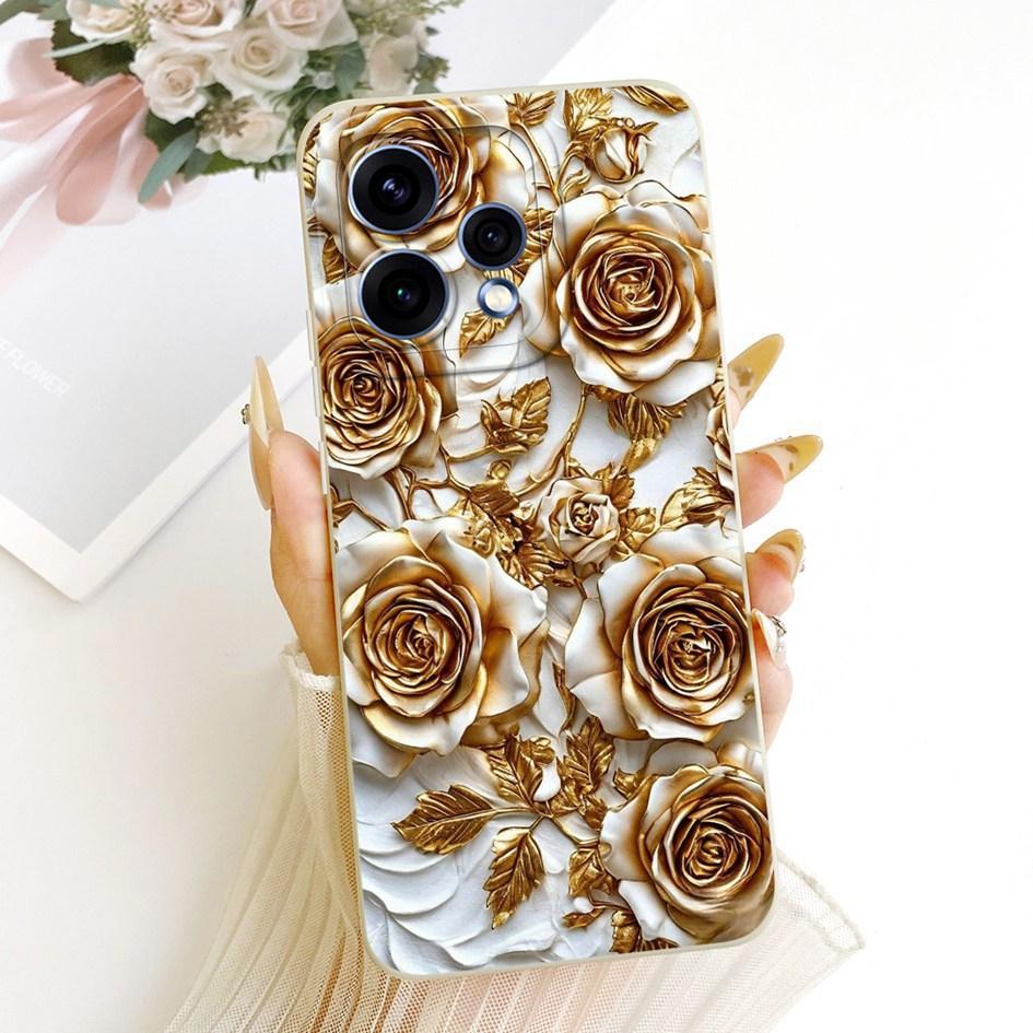 For OPPO Reno 15 5G Case Reno 15 Pro Cover CPH2813 CPH2825 New Stylish Flower Soft Silicone Phone Case For OPPO Reno15 15c Shell
