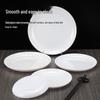 White Melamine Round Plate - Imitation Porcelain, Large and Durable, Perfect for Hotels and Restaurants