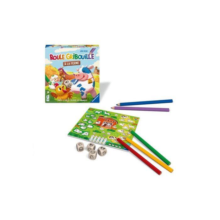 Jeu classique Ravensburger Roule Gribouille a la ferme