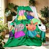 Cartoon animation Pattern Blanket for Home Decoration, Bed, Sofa, Car Travel, Camping, Suitable for All Seasons, Birthday Christmas Gift
