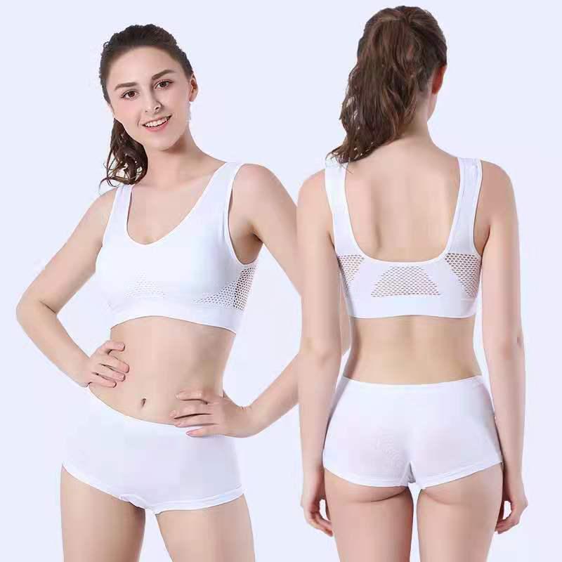 Breathable Mesh Sports Bra - Plus Size Yoga & Running Fitness Underwear