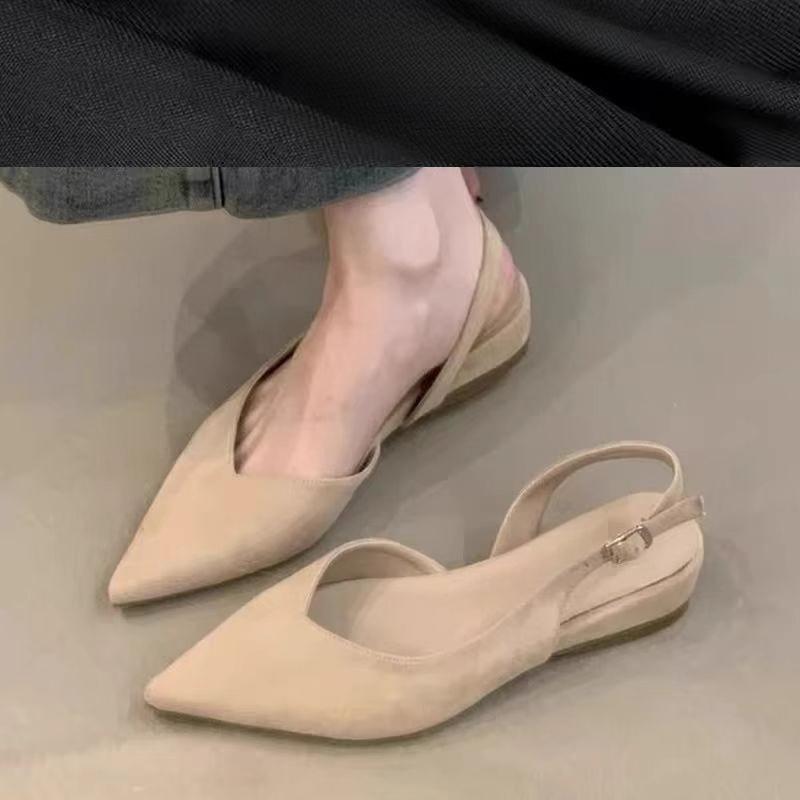 

Мода 2025 Нові Лаконічні Гостроносі Босоніжки Жіночі Елегантні Слінгбеки Банкетна Вечірка Взуття Мюлі 38 тілесний