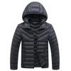 Winter New Men's Casual Cotton-padded Clothes Flow Fashion Hooded Cotton-padded Clothes Men's Thickened Cotton-padded Jackets Men's