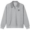 Hotwind Women's Faux Two-Piece Collar Sweatshirt