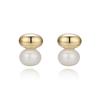 PAIGEFLYNN JEWELRY [925 Silver] Freshwater Pearl Water Bean Earrings