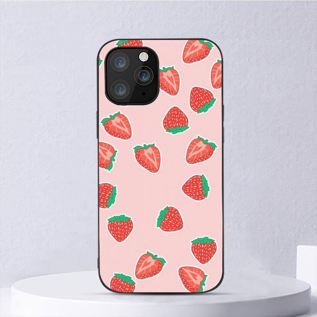 

Прекрасный чехол для телефона с клубникой для Iphone 11 12 Mini 13 14 Pro Xs Max X 8 7 6s Plus 5 Se Xr Shell iPhone12PRO