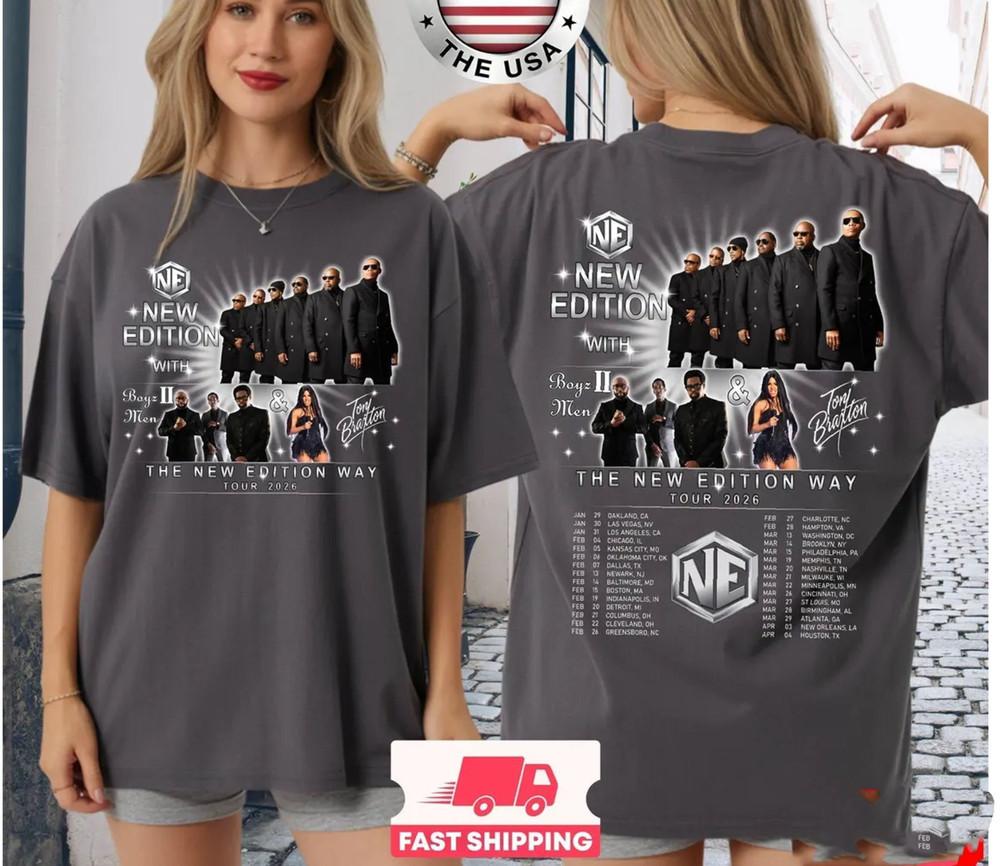 The New Edition Way Tour 2026 TShirt Unisex T-Shirt XL