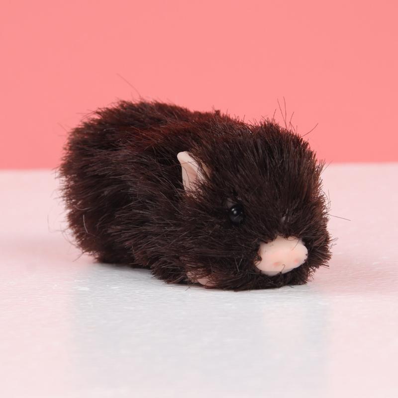 Simulation Hairy Pig Doll Soft Silicone Toy Realistic Animal Squeeze Decompression Stress Relief for Kids School Home Desk