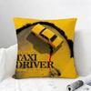 Movie Taxi Driver Cushion Cover Natural Linen Pillowcase Set AllinOne Decor for Sofa Bedroom  Chair