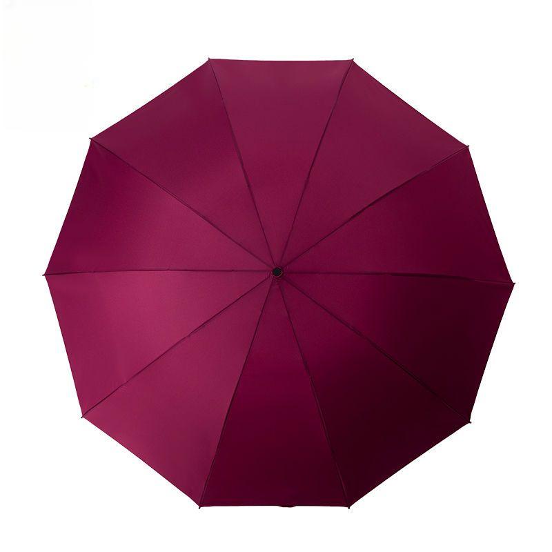Large Oversized Rainy Umbrella Unisex Three-Person Umbrella Business Umbrella Three Folding Umbrella