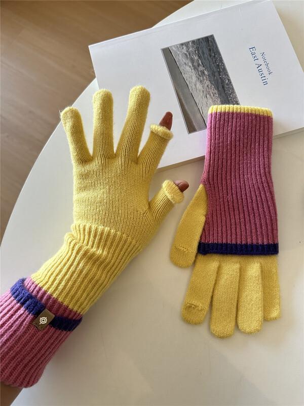 Korean Style Sheepskin Winter Touchscreen Gloves