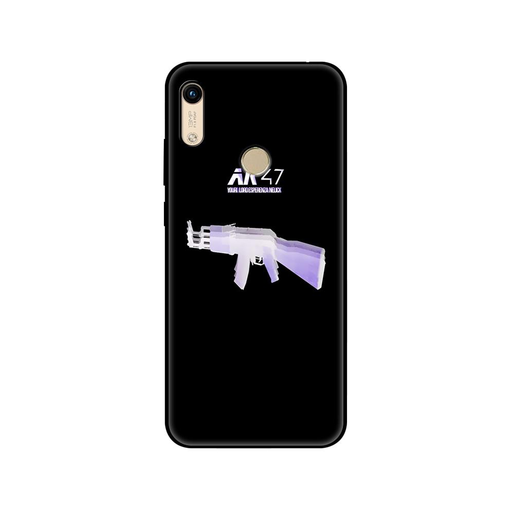 

Черный чехол из ТПУ для Huawei Honor 8a Prime 8s Prime 9 Lite honor 9A 9C 9X Premium 9x Pro 9S чехол с изображением пистолета AK47 honor 8A