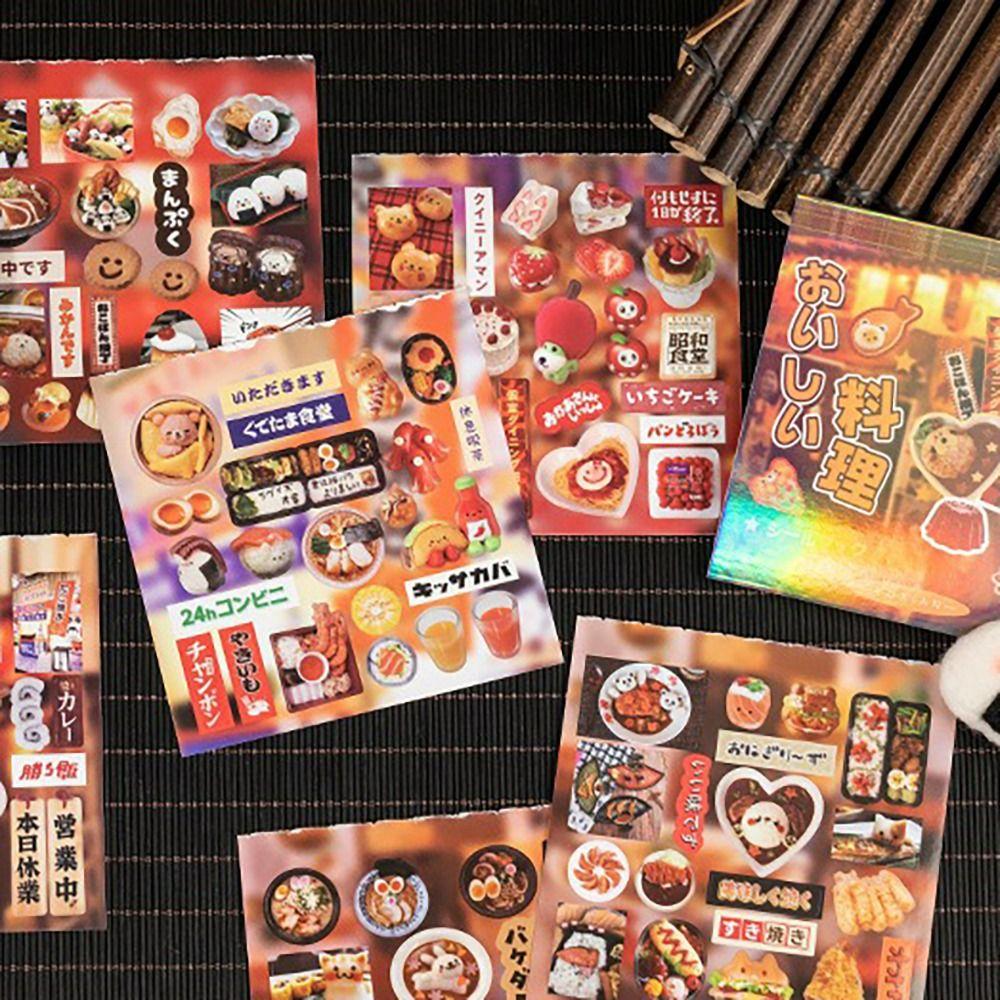 20Sheets/Pack DIY Foods Decorative Sticker Back Adhesive Material Phone Stickers  Toy