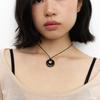 Geegee Onyx Round String Necklace
