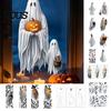 Festive Party Decorations for Classroom Halloween Ghost Window Stickers, Removable PVC Wall Decals, Peel And Reusable Art Smooth Surfaces Stick