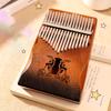 21 Key Mahogany Kalimba 17 Key Thumb Piano Finger Piano Mbira for Beginner Gifts for Adults/Kids
