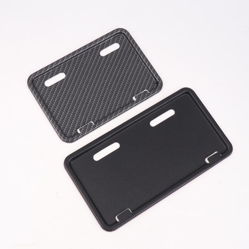 1Pcs Universal Electric Bicycle Stainless Steel License Plate Holder Frame Anti-theft Protective Cover Motorcycle License Plate
