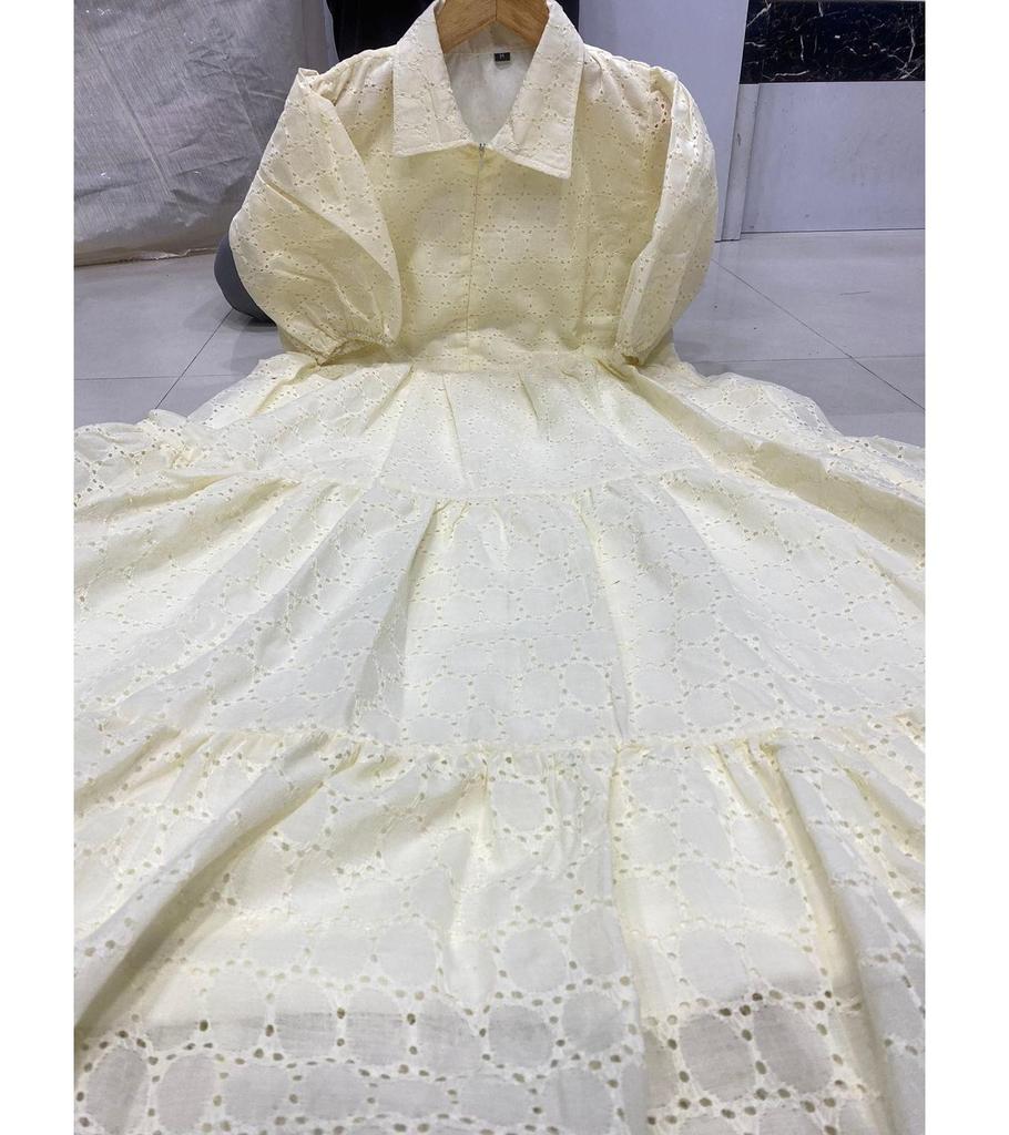 Women Designer Party Wear Pure Cotton Football Gown Indian Bollywood