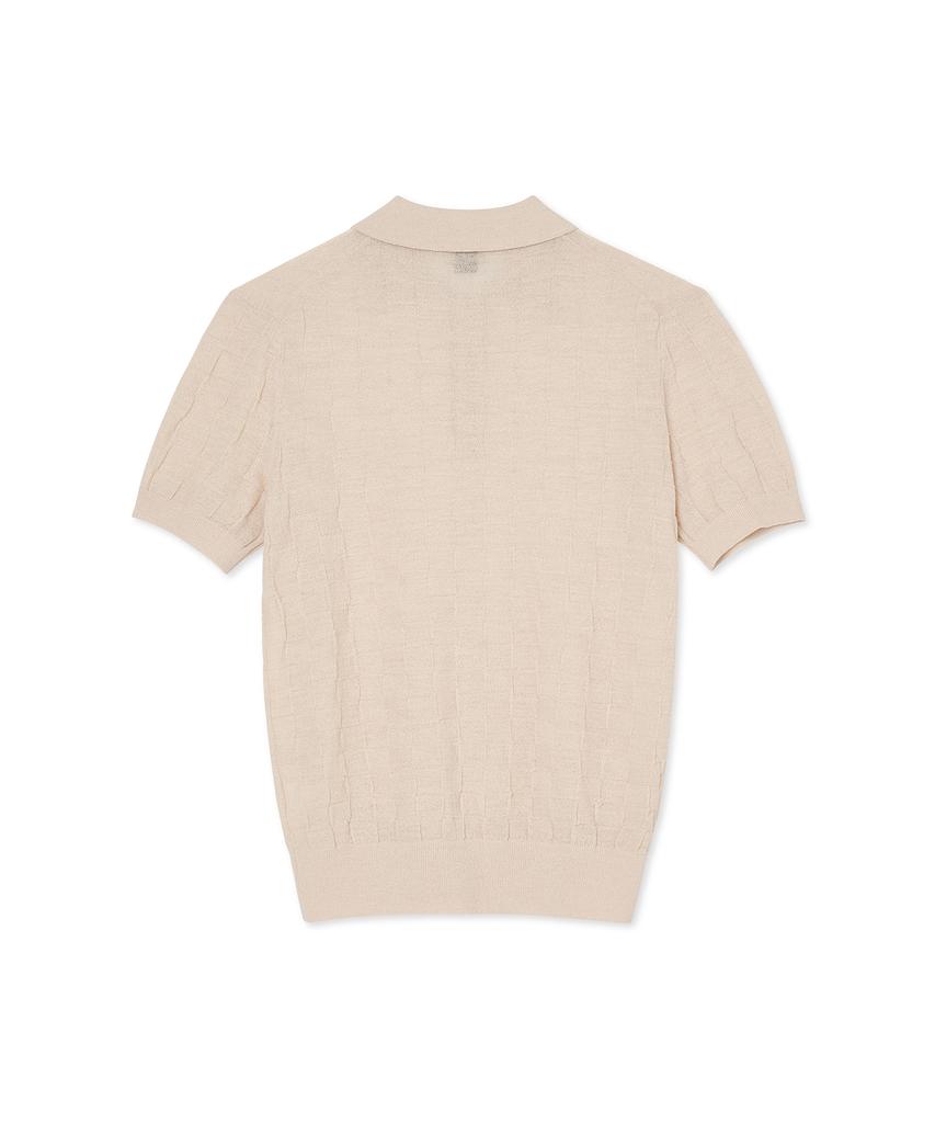 IOLO Square Boucle Half Collar_Light Beige