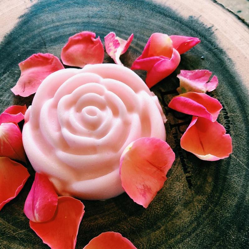 1Pcs Baking Tray Making DIY  Tool Candy Decoration 6 Cavity Silicone Rose Shape Kitchen Supplies Fondant Soap Mold