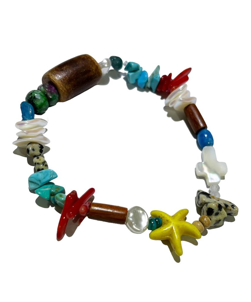 Sk8Er Rock Coral Reef Gemstone Bracelet 002