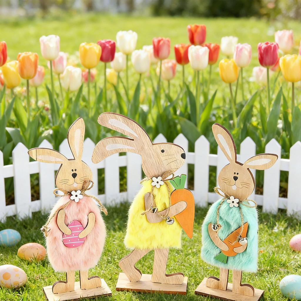 Easters Decorations Easters Bunnies Wood Ornament Easters Tabletop Centerpieces Signs Easters Party Supplies Gifts