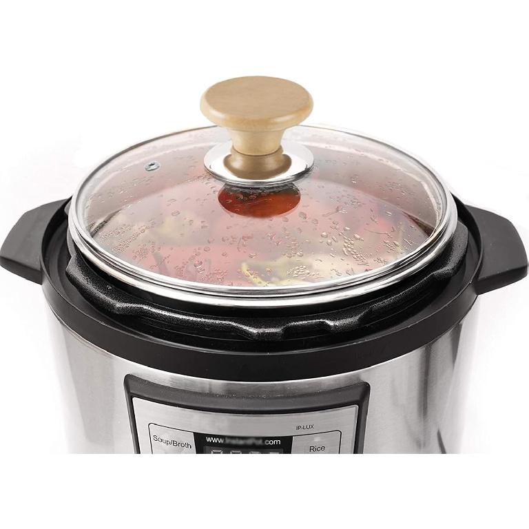 Tempered Glass Lid & Silicone Cover for Instant Pot 6 Quart - Set of 4 Accessories
