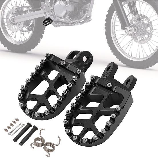 Dirt Bike Foot Pegs,Motorcycle Footpegs Wider Foot Rest Pedal CNC for KLX300SM 97-07 20-24 KLX250 06-23 KLX250R 94-96 KLX250S 09-14 KLX650 93-96