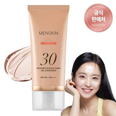 MENOKIN 30 Sekunden Glow & Clear Gel Sonnenschutz LSF50+ PA++++ – Aufhellend-50ml