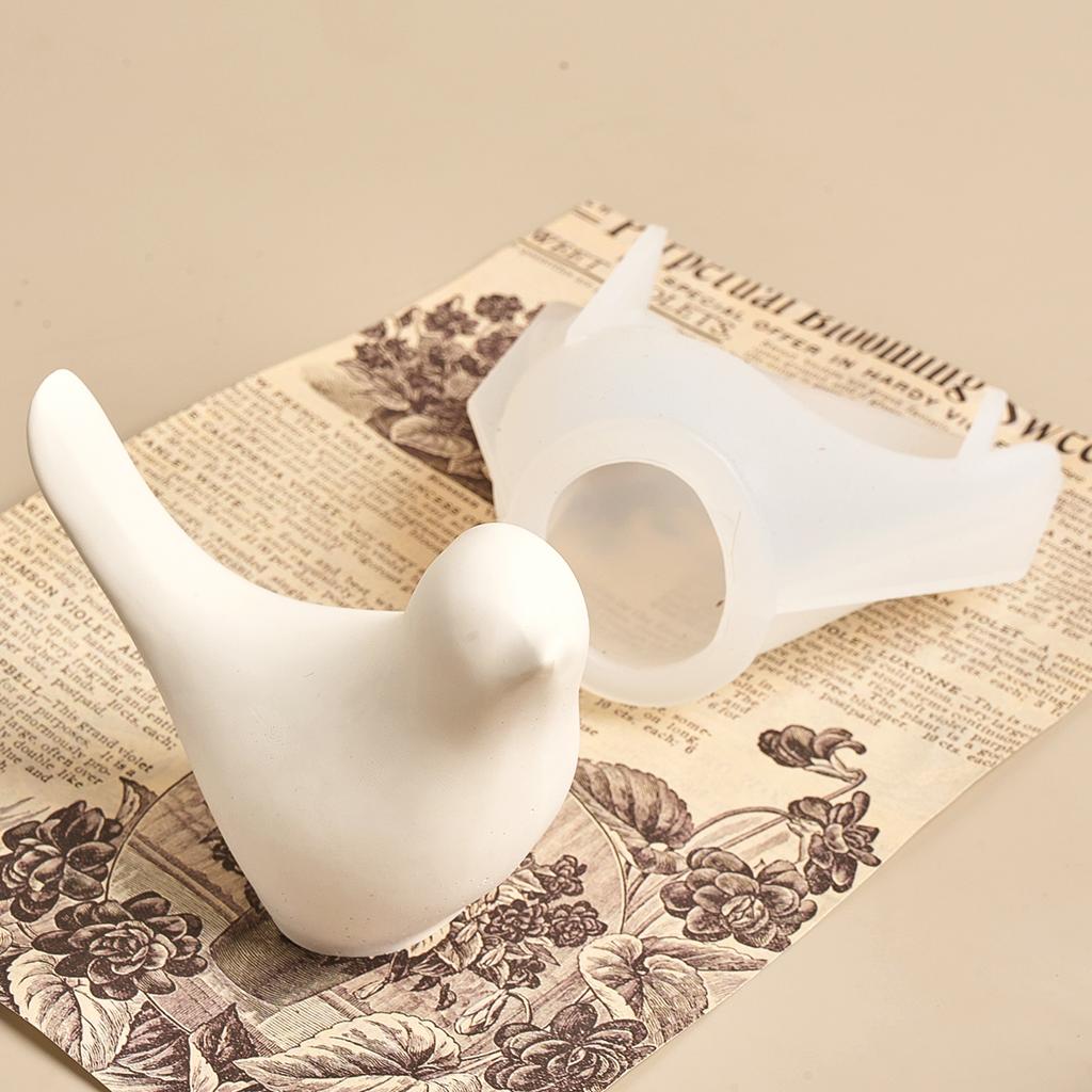 3D Bird Silicone Candle Mold DIY Animal Lovebird Ornament Craft Gifts Making Supplie Soap Plaster Resin Casting Molds Home Decor