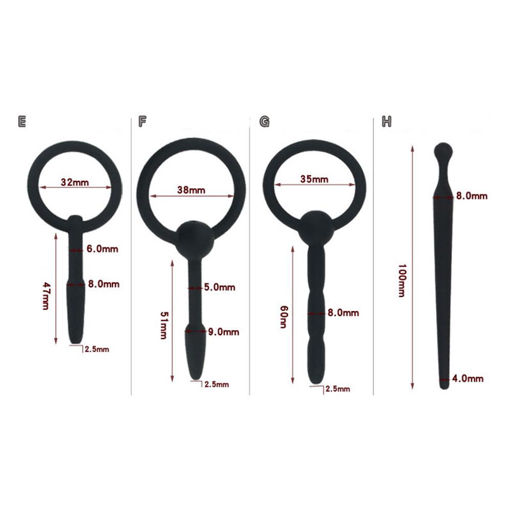 Spina maschio in silicone Tubo barella uretrale Irritazione asta Suono uretrale