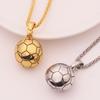 New Style Fashionable Solid Football Model Pendant Necklace - A Football Enthusiast's Accessory and Decoration Item