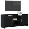 TV Stand 102 x 33 x 47 cm Black Oak Particleboard