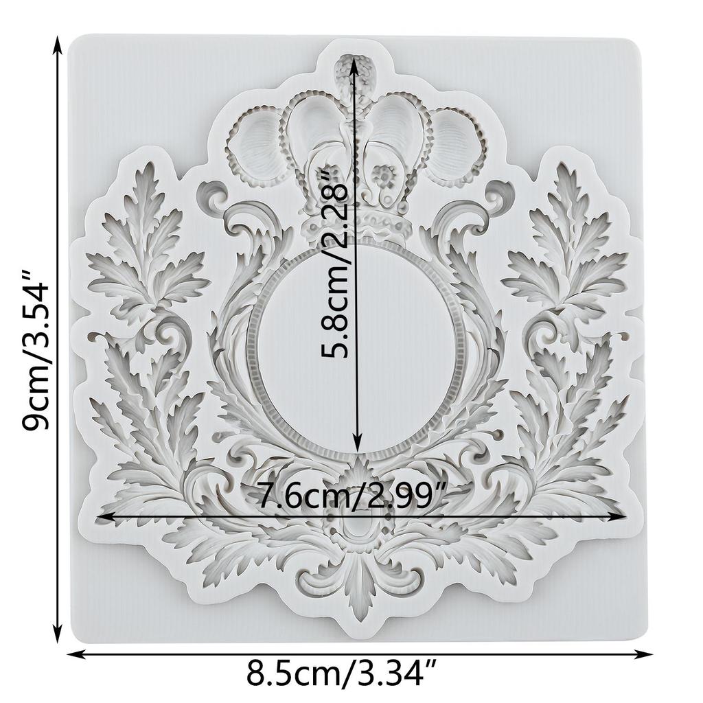 Baroque Photo Frame Silicone Molds Picture Frame Fondant Mold Cake Decorating Tools Cupcake Topper Candy Resin Clay Chocolate Gumpaste Mold