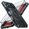 Luphie Metal Armor Phone Case For Iphone 17 16 15 14 13 11 Pro Max 16E Military Shockproof Rubber Full Rugged Cover Funda Shell