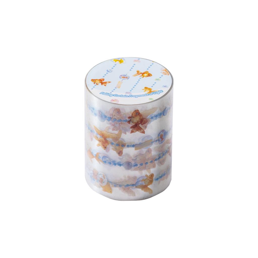 Gevlekt Licht Achter Het Sluier Serie Vintage Bloemen Ster Landschap PET Tape Creatief DIY Journal Materiaal Collage Schrijfwaren