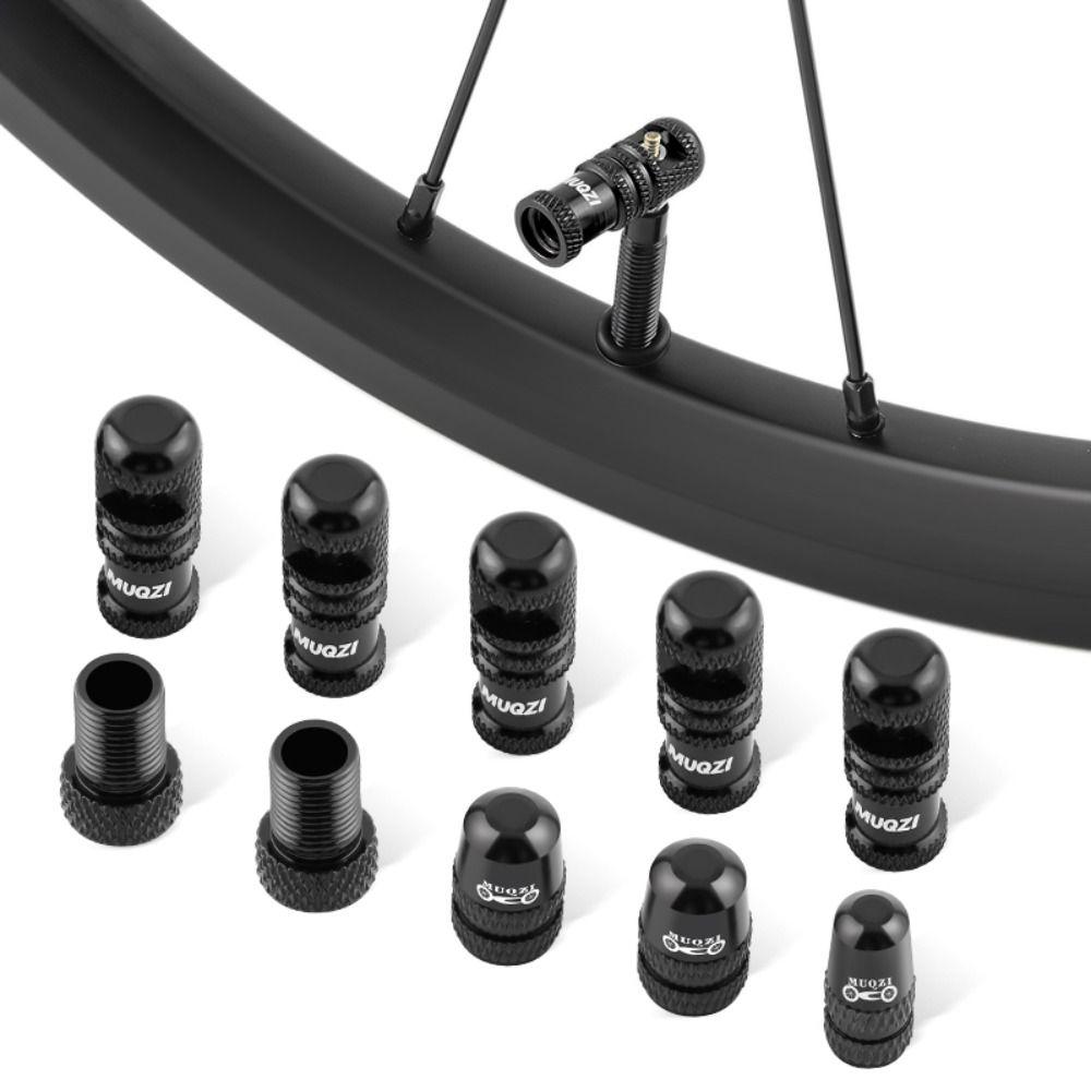 Strong Sealing Tubeless Tire Valve Cap Set CNC Presta/Schrader Tire Valve Cap  Bike Tire