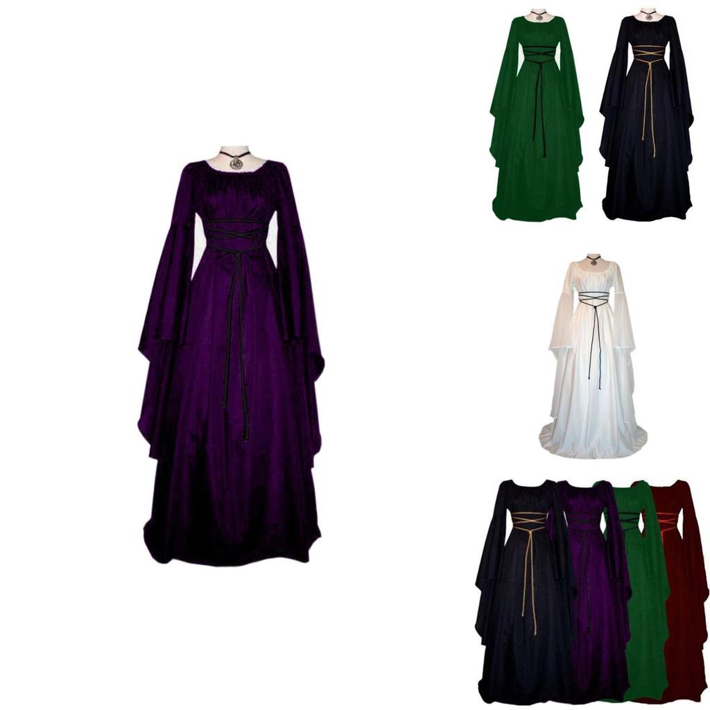 Luxurious Floor Length Medieval Dress Ideal For Weddings And Masquerade Parties