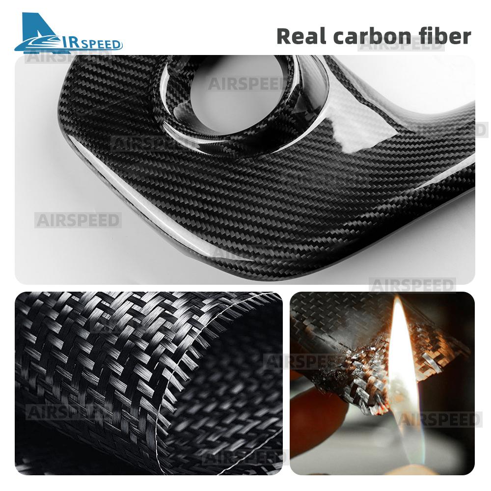 Real Hard Carbon Fiber Sticker For Abarth 595 695 2017 2018 2019 2020 2025 2025 2025 2025 LHD RHD Car Front Fog Lamp Cover 1Pair