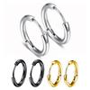 Trendy Stainless Steel Earrings: Simple Ear Studs & Hoops with a High-End Feel