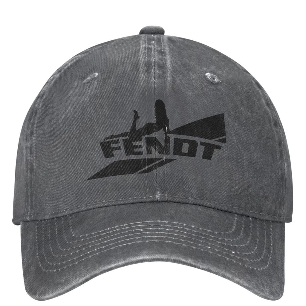 Fendts Tractors Logo Merchandise Denim Baseball Cap Running Hippie Trucker Hat Summer Unisex Men Retro Sun-Proof Baseball Caps