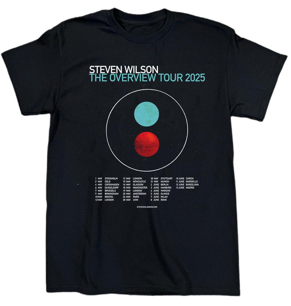 Новая футболка Steven Wilson The Overview Tour Хлопок S-5XL Унисекс Футболка BT443 Унисекс Футболка S