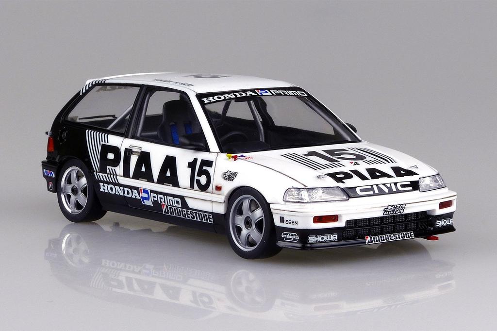 Aoshima Bunka Kyozai BEEMAX Series Honda EF3 Civic Plastic Model 1/24 No.6 Gr.A